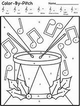 Music Christmas Worksheets Color Preschool Number sketch template