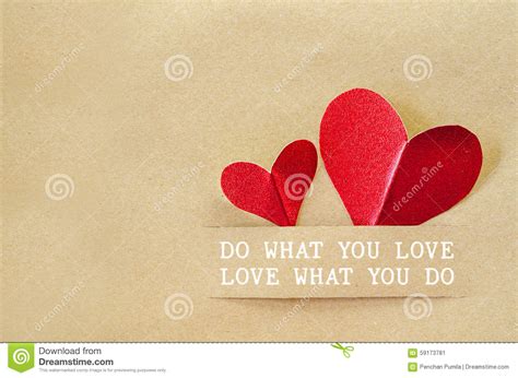 doe van wat  houdt liefde wat  doet stock afbeelding image  hart karton