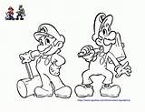 Mario Coloring Pages Printable Friends Super Luigi Kids Bros Characters Brothers Popular Library Clipart Coloringhome Comments sketch template