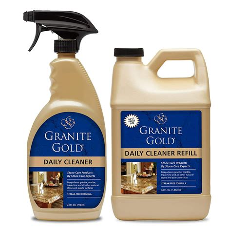 granite gold daily cleaner spray  refill  pack streak