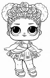 Coloring Lol Pages Doll Dolls Popular sketch template