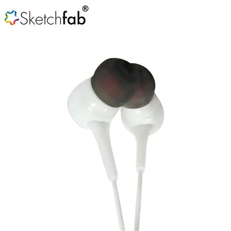 buy sketchfab inear earphones red headphone handsfree  mic   mm supported mobile