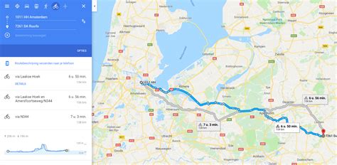 googlemaps kilometerafstandennl