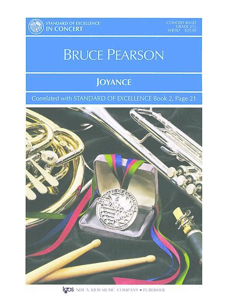 joyance  bruce pearson score  set  parts sheet   concert band buy print