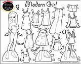 Doll Paper Printable Dolls Template Coloring Cut Pages Dress Color Cutouts Boy Sheets Paperthinpersonas Pdf sketch template