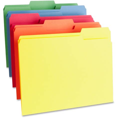 home office supplies filing supplies file folders top tab colored folders