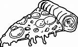 Pizza Cartoon Coloring Pages Drawing Cheese Colouring Slice Printable Macaroni Kids Food Getdrawings Crust Stuffed Super Delicious Drawings sketch template