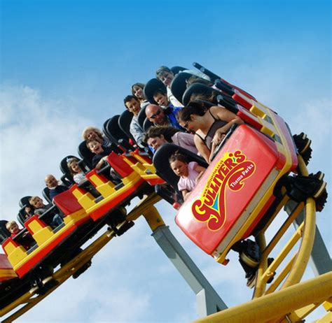 roller coasters gullivers kingdom roller coaster theme park
