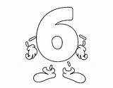 Number Coloring Cliparts Coloringcrew sketch template