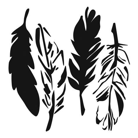 clipart wishes images  pinterest feather stencil wall