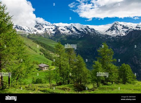 italy valle daosta valpelline valley stock photo alamy