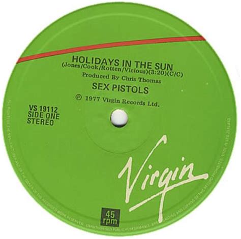 Sex Pistols Holidays In The Sun New Zealand 12 Vinyl Single 12 Inch