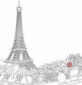 Coloring Travel France Europe Pages Book Landmarks Adult Template Da Interpark 출처 sketch template