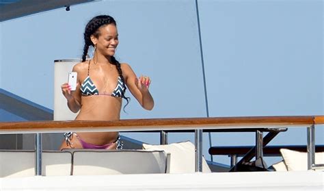 rihanna having a great time on vacation