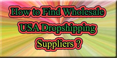 find wholesale usa dropshipping companies suppliers
