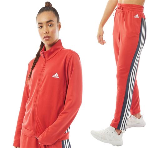 buy adidas womens team sports tracksuit crew redcrew red