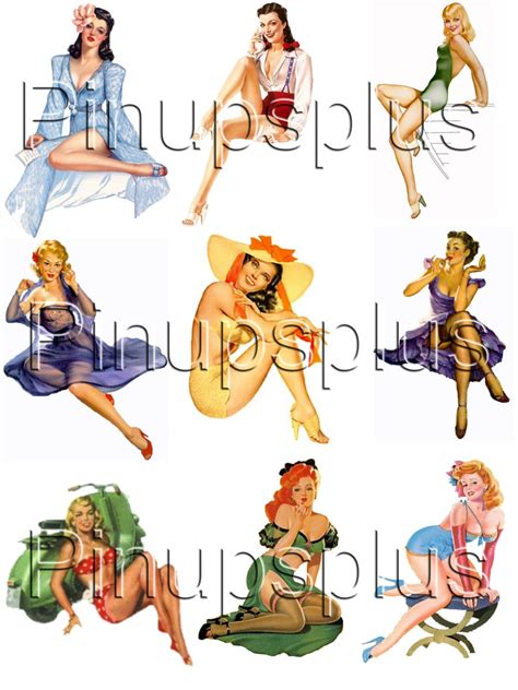 pinup decal waterslide guitar sexy vintage decals 35 etsy