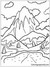Superior Coloringpagesonly Heidi Vorlagen Malen Berge Landschaften Landschaft Ausdrucken sketch template
