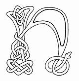 Celtic Alphabet Coloring Pages Letters Getcolorings Color Printable sketch template