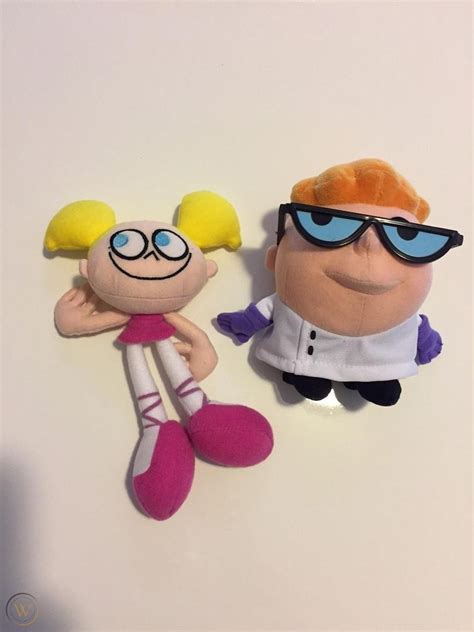 Dexter S Laboratory Cn Dexter And Dee Dee Plush Toy Doll Set Euc