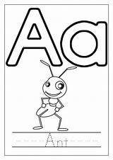 Coloring Alphabet Pages Printable Letter Letters Worksheets English Ant Kindergarten Phonics Englishforkidz Learning Flashcards Preschool Kids Sheets Tracing Abc K5 sketch template