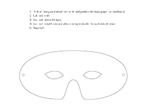 printable mask template