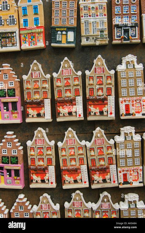 amsterdam holland fridge magnet souvenirs stock photo alamy