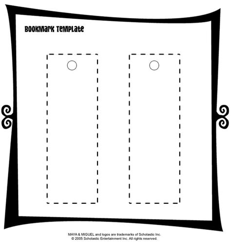 bookmark template to make your own bookmark template