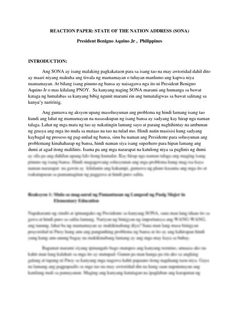 solution reaction paper filipino subject studypool