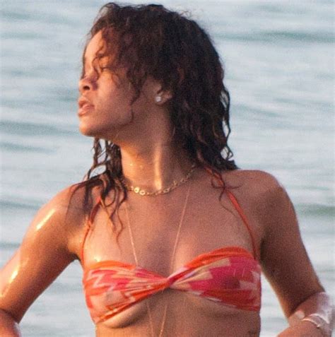 Rihanna Flaunts Bikini Body With Sexy Body Chain In Barbados