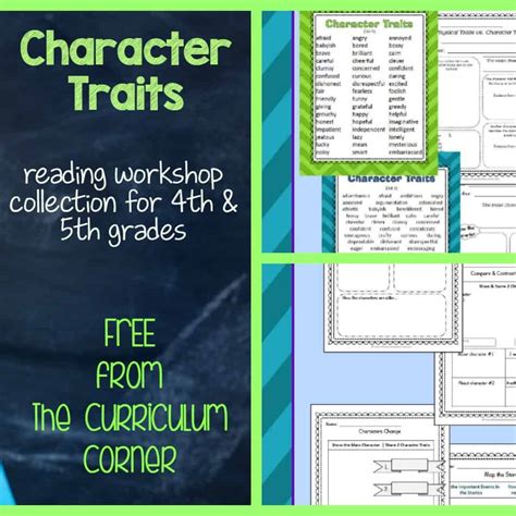 character traits resources  curriculum corner