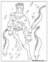 Aquaman Verbnow sketch template