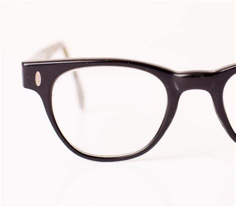 Vintage Hipster Glasses Thick Black Horn Rimmed Frame Geek