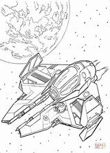 Coloring Pages Wars Star Printable Interceptor Eta Actis Class Color Light 2008 Raumschiff sketch template
