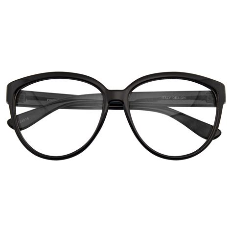 womens clear lens cat eye glasses emblem eyewear womens oversize