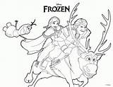 Frozen Pages Coloring Getdrawings Sven Colouring sketch template