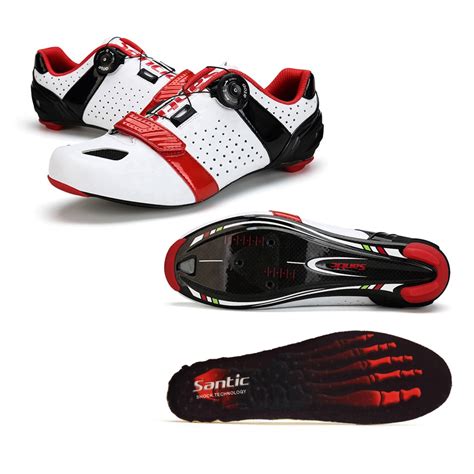 santic pro men cycling shoe road cycling shoes carbon fibre sole road bike bicycle shoes