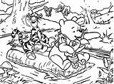 Winnie Pooh Piglet Tigger Tigro Wecoloringpage Amici Papan sketch template