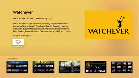 streamingdienst watchever jetzt auch auf dem neuen apple tv verfuegbar