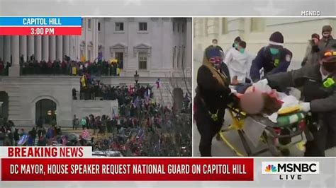 Woman Wheeled Out Of Capitol Building On Stretcher After Being Shot