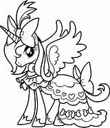 Unicorn Princess Coloring Pages Getcolorings Color sketch template