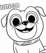 Puppy Dog Pals Coloring Bingo Pages Birthday 1st Boy Baby sketch template