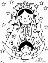 Guadalupe Virgen Coloring Pages La Sketchite Lady Kids sketch template