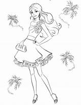 Barbie Coloring Pages Games Girl Printable Getcolorings Color Print sketch template