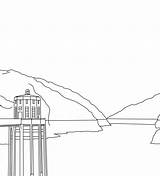 Hoover Dam Nevada sketch template