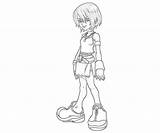 Kairi Coloring Pages Happy Another sketch template