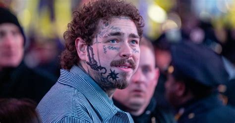 Post Malone Shows Off New Face Tattoo National Globalnews Ca