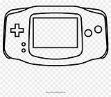 Coloring Gameboy Pngfind sketch template