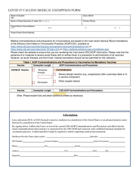 vaccine medical exemption form fill  sign  dochub