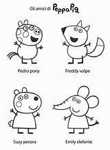 Coloring Peppa Pig Pages Rebecca Comments sketch template